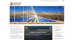 Desktop Screenshot of novatecsolar.com